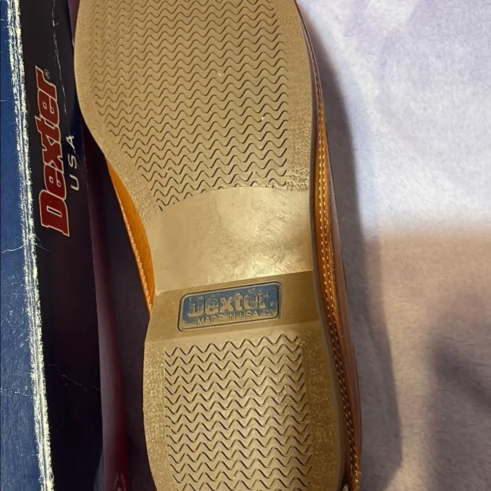 Dexter Newport Brown Leather Boat Shoes Size 9.5